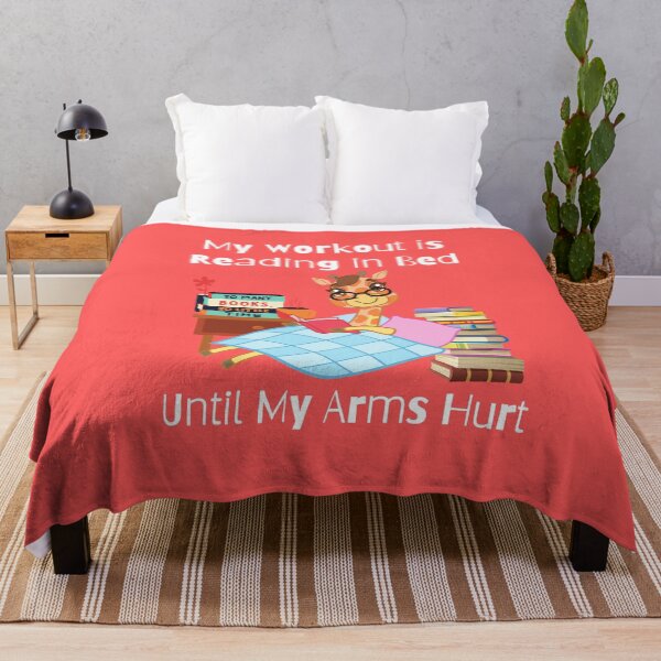 Item preview, My Workout is Reading in Bed Until My Arms Hurt designed and sold by VBeesTees.