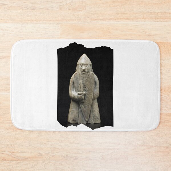 Item preview, Lewis Chessmen - Viking Shield-Biter Berserker in Sepia designed and sold by Orkneyology.