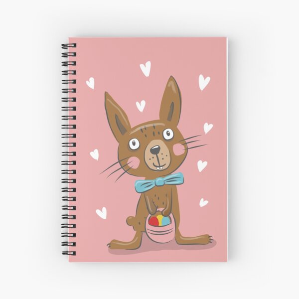 Easter bunny Felix loves you! Spiral Notebook