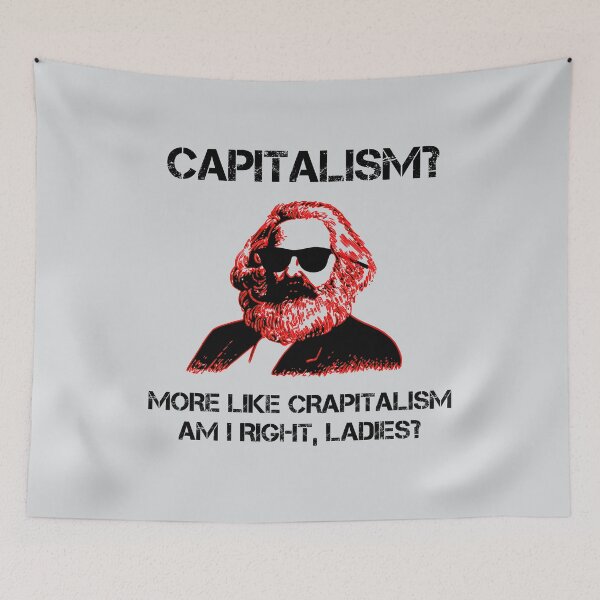 Item preview, Funny Capitalism Communist T-Shirt Karl Marx Crapitalism designed and sold by Creekman Designs.