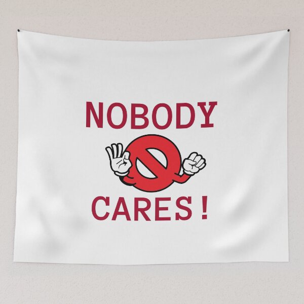 Item preview, Nobody cares sticker, funny designed and sold by Alex&B.