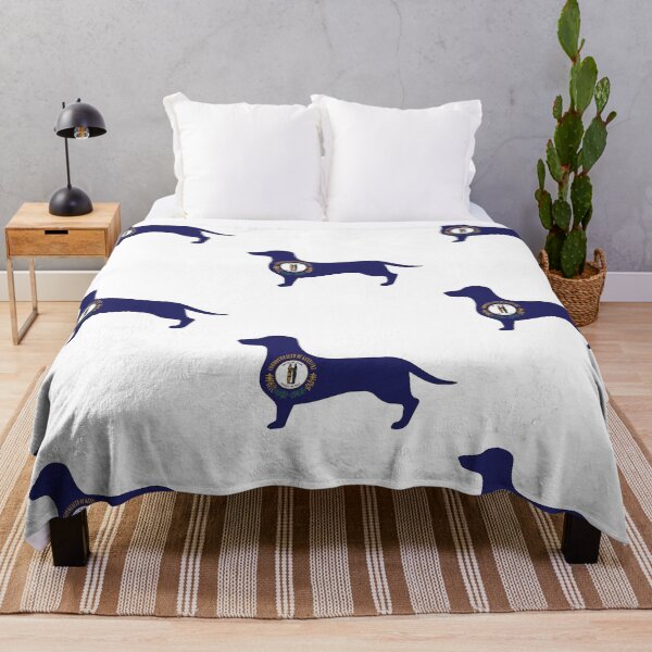 Item preview, Kentucky Dachshund Flag designed and sold by Wienerful.