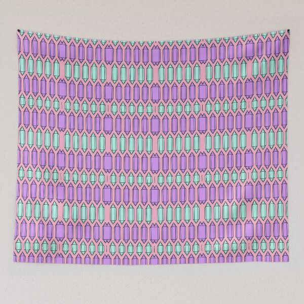 Item preview, Pastel crystal gem pattern designed and sold by ItsMemeMachine.