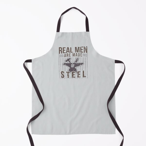 Item preview, Mens Real Men Are Made Of Steel Blacksmith Craftsman designed and sold by Creekman Designs.