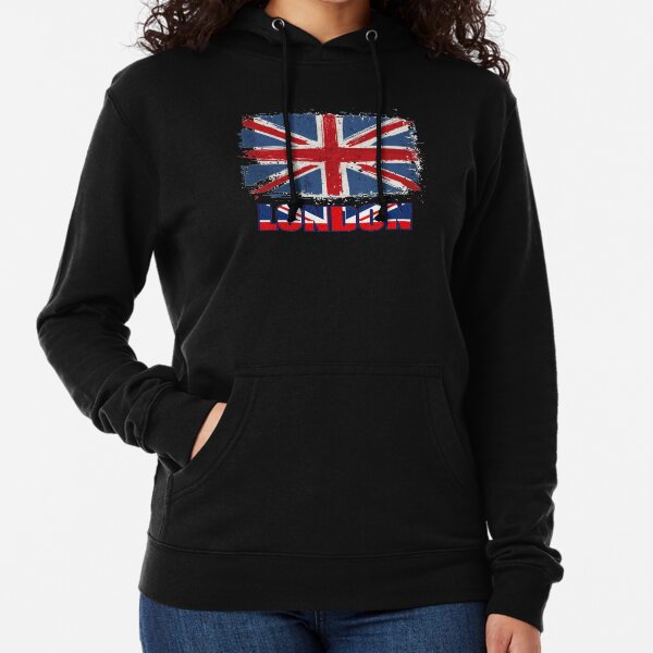 uk flag, London,  Lightweight Hoodie
