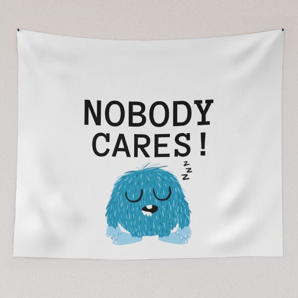 Item preview, Nobody cares sticker, funny designed and sold by Alex&B.