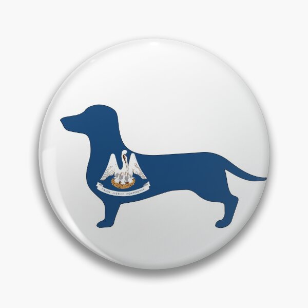 Item preview, Louisiana Dachshund Flag designed and sold by Wienerful.