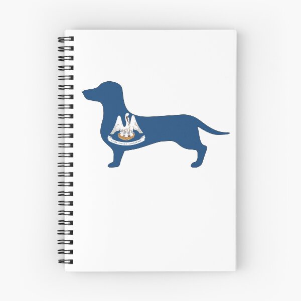 Item preview, Louisiana Dachshund Flag designed and sold by Wienerful.