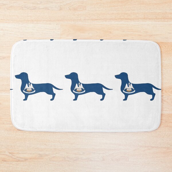 Item preview, Louisiana Dachshund Flag designed and sold by Wienerful.