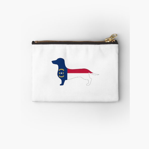 Item preview, North Carolina Dachshund Flag  designed and sold by Wienerful.