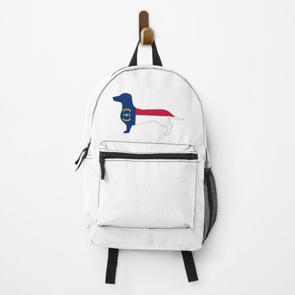 Item preview, North Carolina Dachshund Flag  designed and sold by Wienerful.