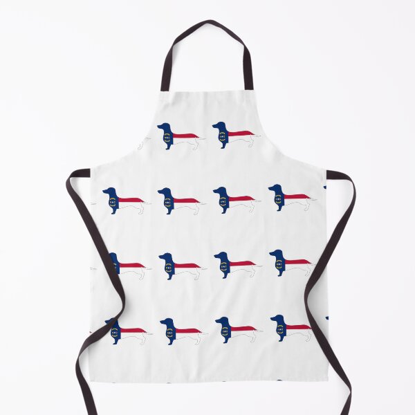 Item preview, North Carolina Dachshund Flag  designed and sold by Wienerful.