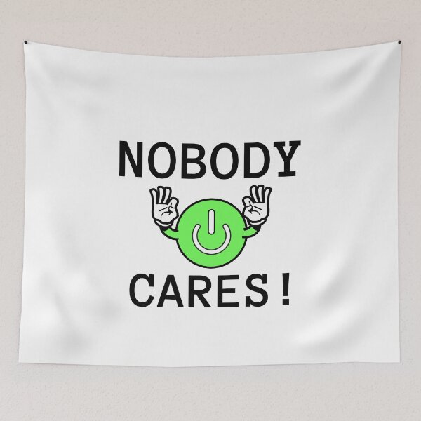 Item preview, Nobody cares sticker, funny designed and sold by Alex&B.