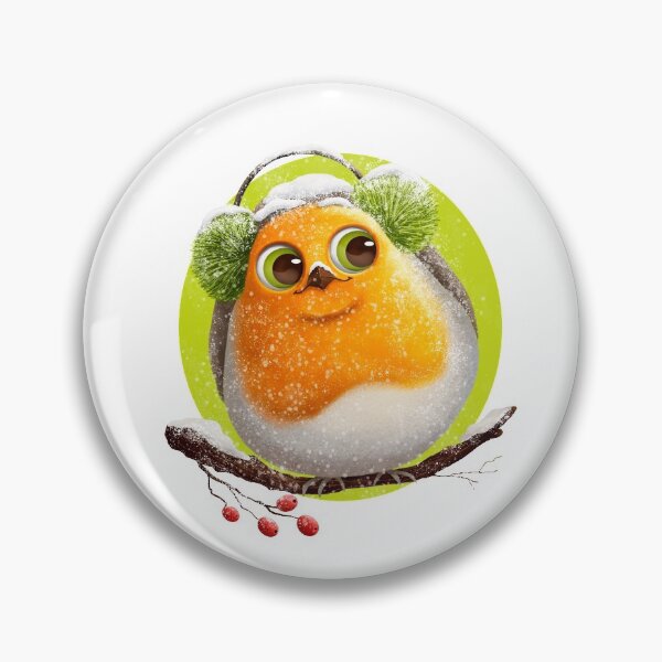 Item preview, Cute robin bird with earmuffs designed and sold by Jelena Slijepcevic.