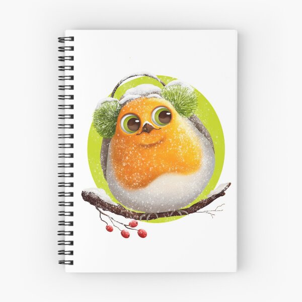 Item preview, Cute robin bird with earmuffs designed and sold by Jelena Slijepcevic.
