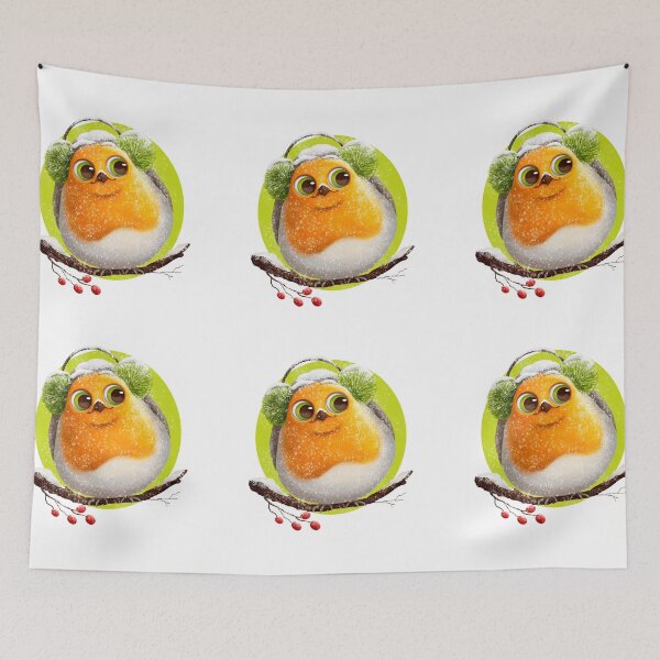 Item preview, Cute robin bird with earmuffs designed and sold by Jelena Slijepcevic.