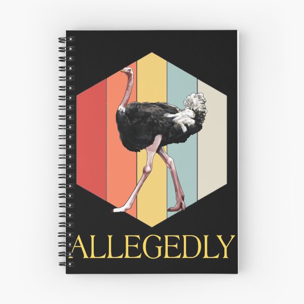 Item preview, Allegedly funny ostrich retro vintage designed and sold by Mohamed allbdrany.