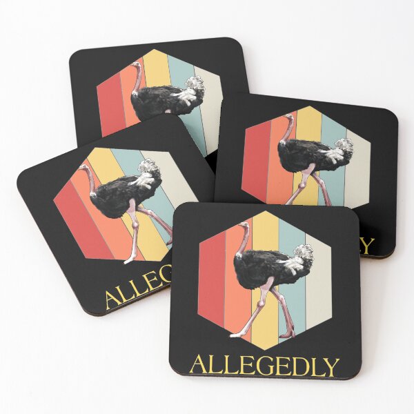 Item preview, Allegedly funny ostrich retro vintage designed and sold by Mohamed allbdrany.