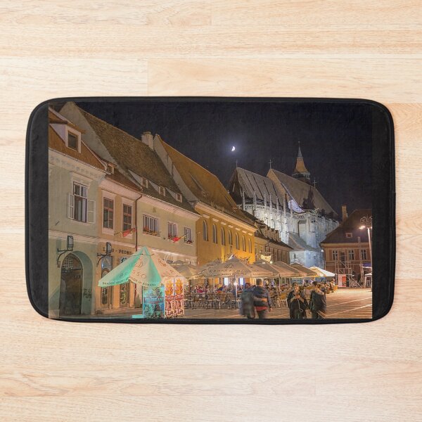 Item preview, Romania. Transylvania. Brașov. Main Square. Church. Night. designed and sold by vadim19.