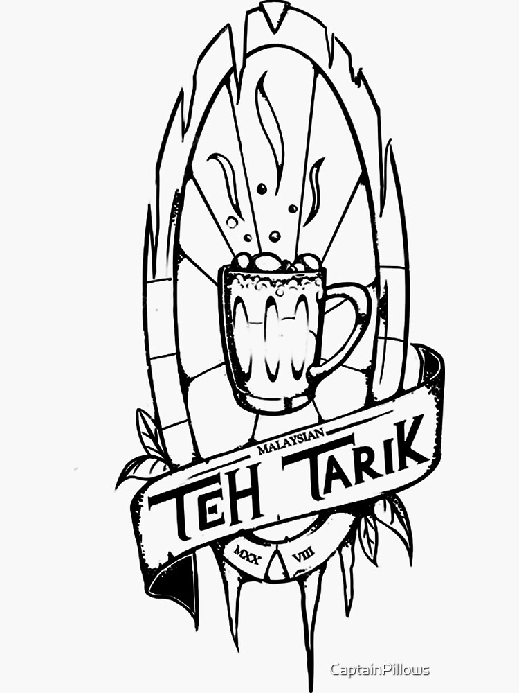 "Malaysian Teh Tarik" Sticker by CaptainPillows | Redbubble