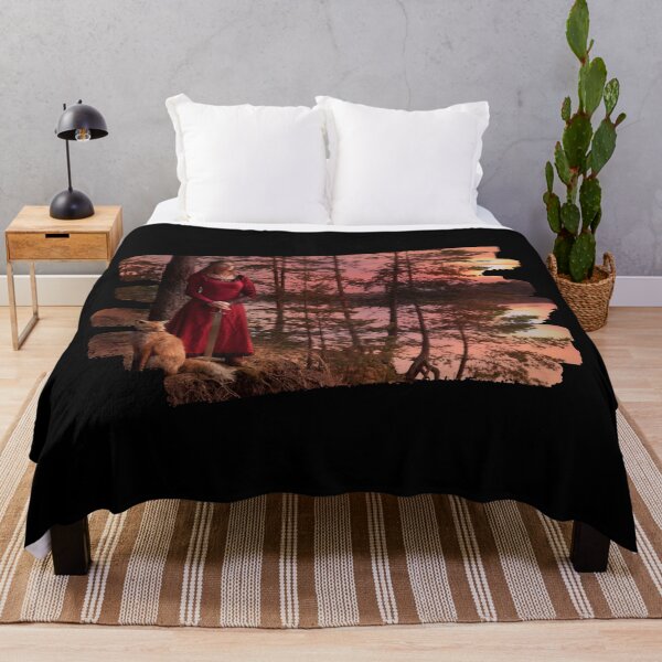 Item preview, Fantasy Female Viking Warrior Nature Scene with Fox designed and sold by Orkneyology.