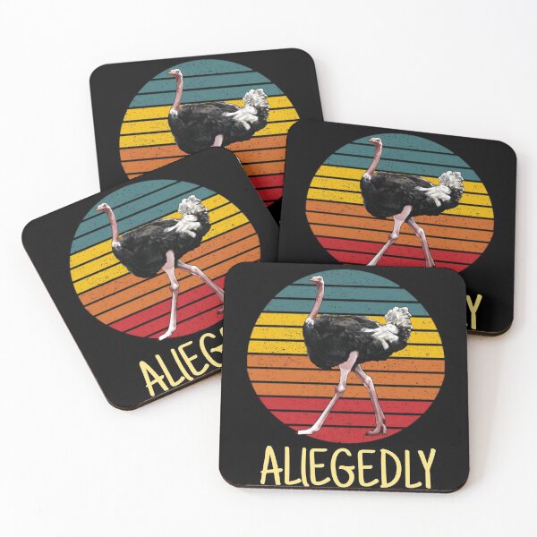 Item preview, Allegedly funny ostrich retro vintage designed and sold by Mohamed allbdrany.
