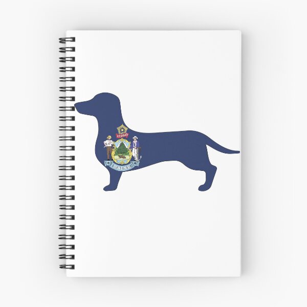 Item preview, Maine Dachshund Flag designed and sold by Wienerful.