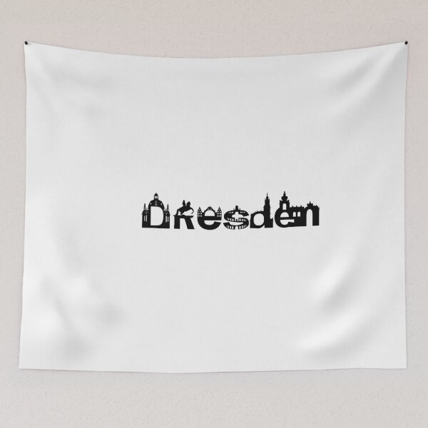 Item preview, Dresden Skyline with Sights designed and sold by Grafikus.