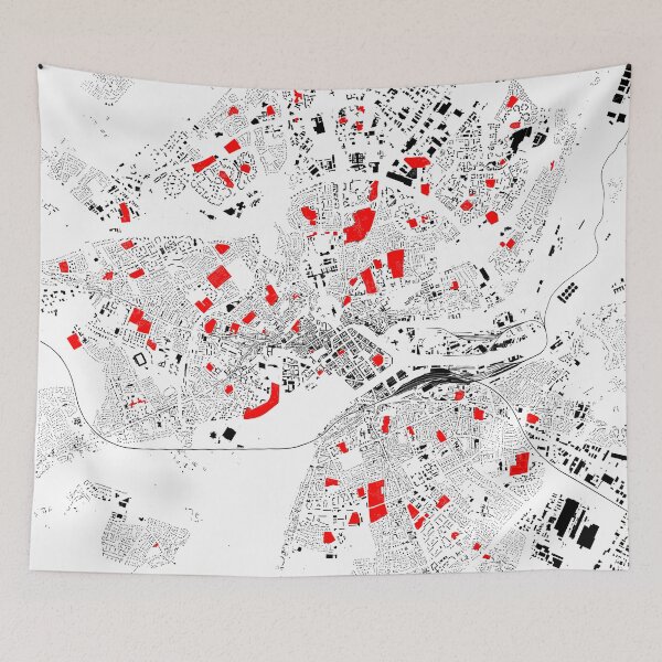 Item preview, Caen, schools in color designed and sold by jean-nicolas.