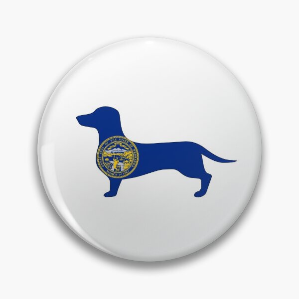 Item preview, Nebraska Dachshund Flag designed and sold by Wienerful.
