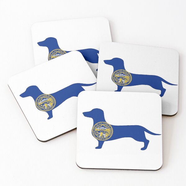 Item preview, Nebraska Dachshund Flag designed and sold by Wienerful.