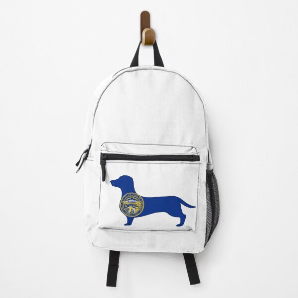 Item preview, Nebraska Dachshund Flag designed and sold by Wienerful.