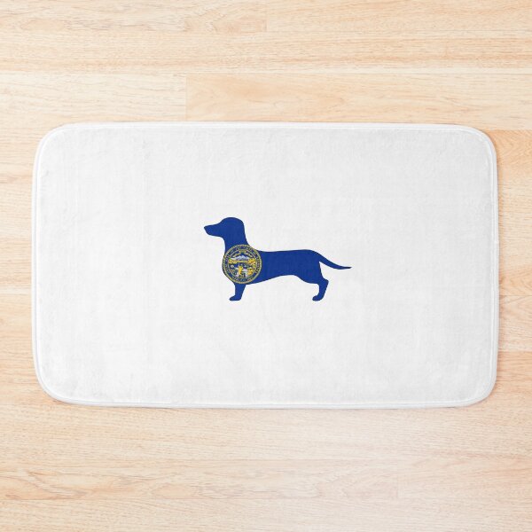 Item preview, Nebraska Dachshund Flag designed and sold by Wienerful.