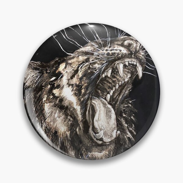 Item preview, Black and white tiger. Tiger's grin. Tiger's mouth. designed and sold by Elena Reutova.