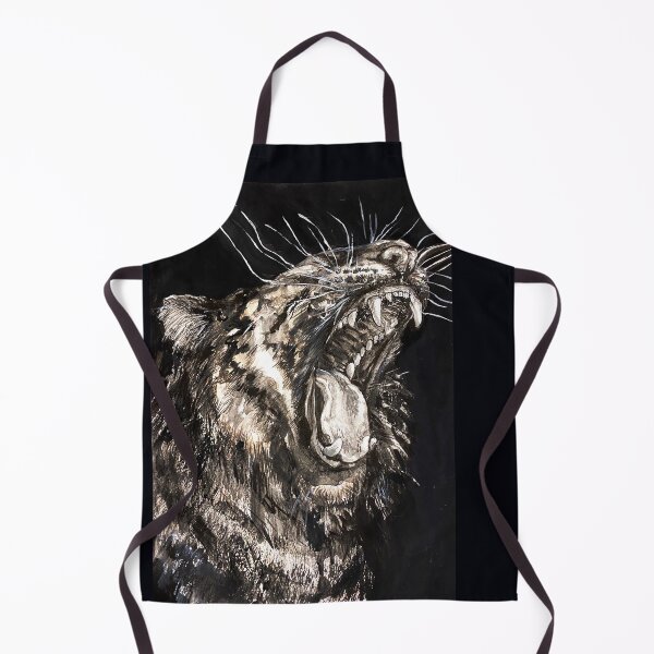 Item preview, Black and white tiger. Tiger's grin. Tiger's mouth. designed and sold by Elena Reutova.