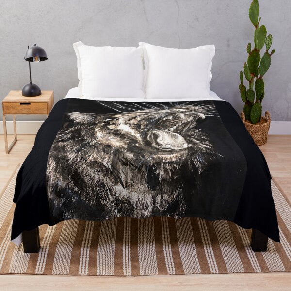 Item preview, Black and white tiger. Tiger's grin. Tiger's mouth. designed and sold by Elena Reutova.