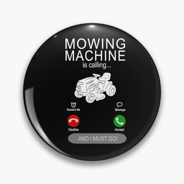 Item preview, Mowing Machine is calling - white - lawn and lawn care designed and sold by dJ-Design.