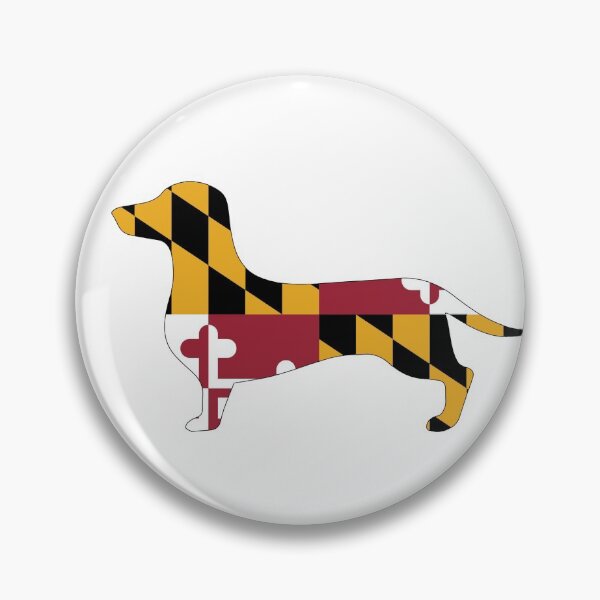 Item preview, Maryland Dachshund Flag designed and sold by Wienerful.