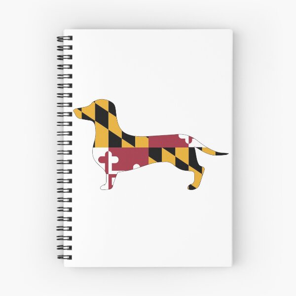 Item preview, Maryland Dachshund Flag designed and sold by Wienerful.