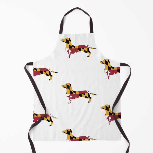 Item preview, Maryland Dachshund Flag designed and sold by Wienerful.