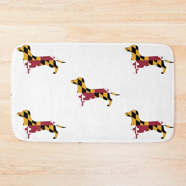 Item preview, Maryland Dachshund Flag designed and sold by Wienerful.