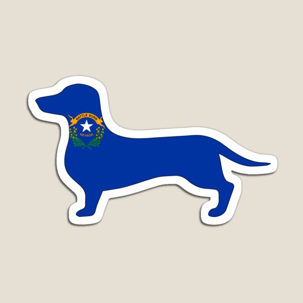 Item preview, Nevada Dachshund Flag designed and sold by Wienerful.