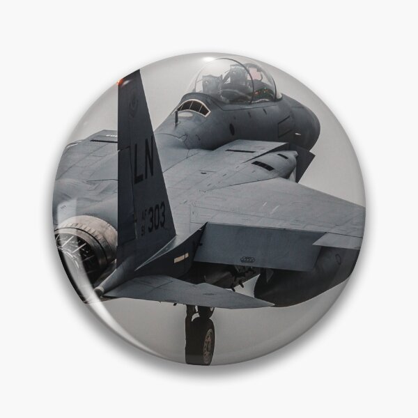 Item preview, F-15E Strike Eagle United States (USAF) Air Force Landing Image Photo Fine Print Sticker designed and sold by 223Images.