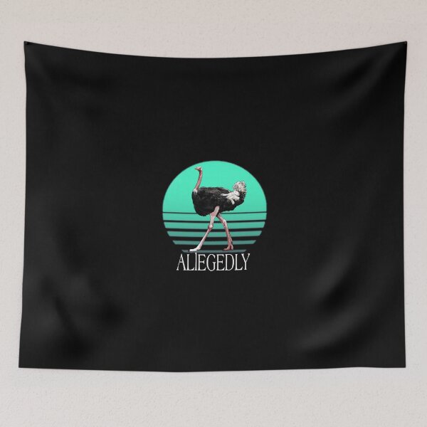 Item preview, Allegedly funny ostrich retro vintage designed and sold by Mohamed allbdrany.