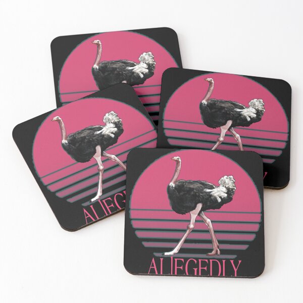 Item preview, Allegedly funny ostrich retro vintage designed and sold by Mohamed allbdrany.