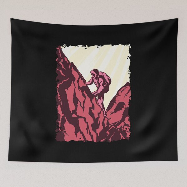 Item preview, Vintage Hiker Climbing designed and sold by Piztees.