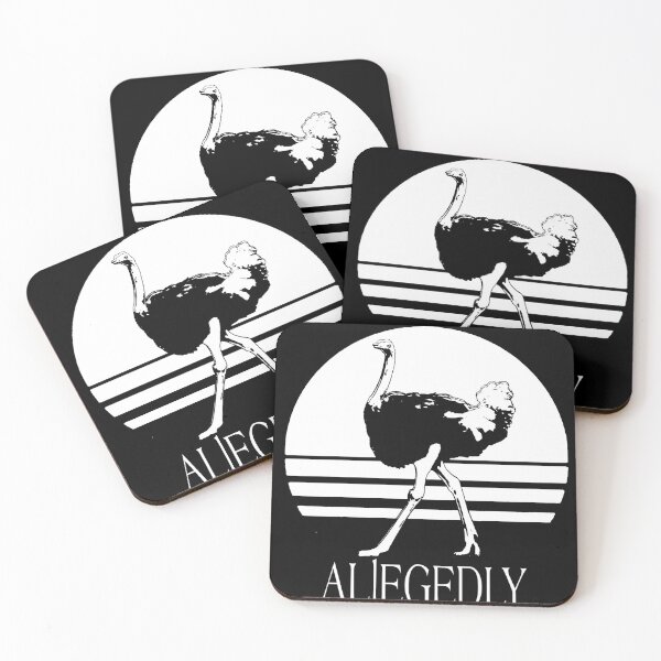 Item preview, Allegedly funny ostrich retro vintage designed and sold by Mohamed allbdrany.