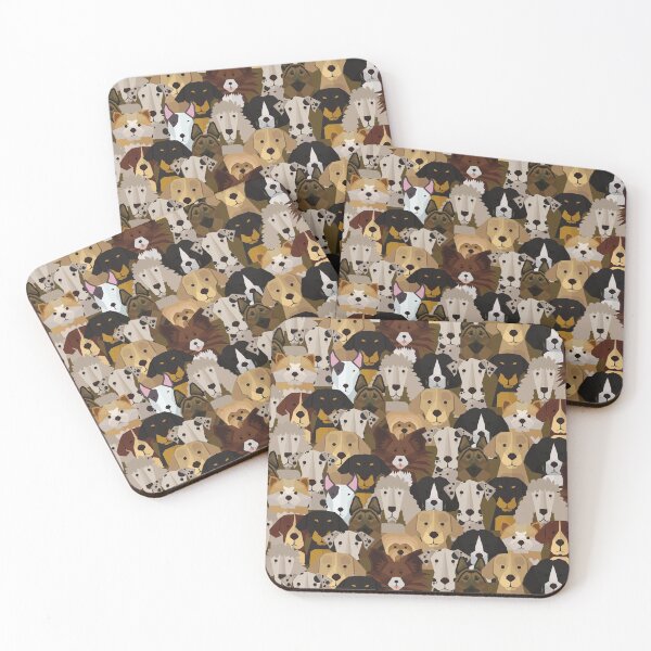 Item preview, Cute Dog Faces pattern designed and sold by arianne121.