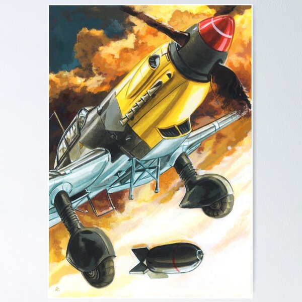 WW2 Luftwaffe Junker 87 Stuka dive bomber Poster