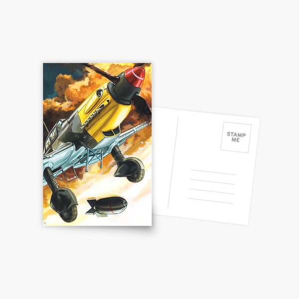 WW2 Luftwaffe Junker 87 Stuka dive bomber Postcard
